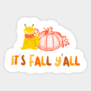 ITS Fall Yall Fall Season Sticker